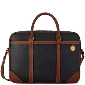 Mulberry Heritage Briefcase Black-Cognac 